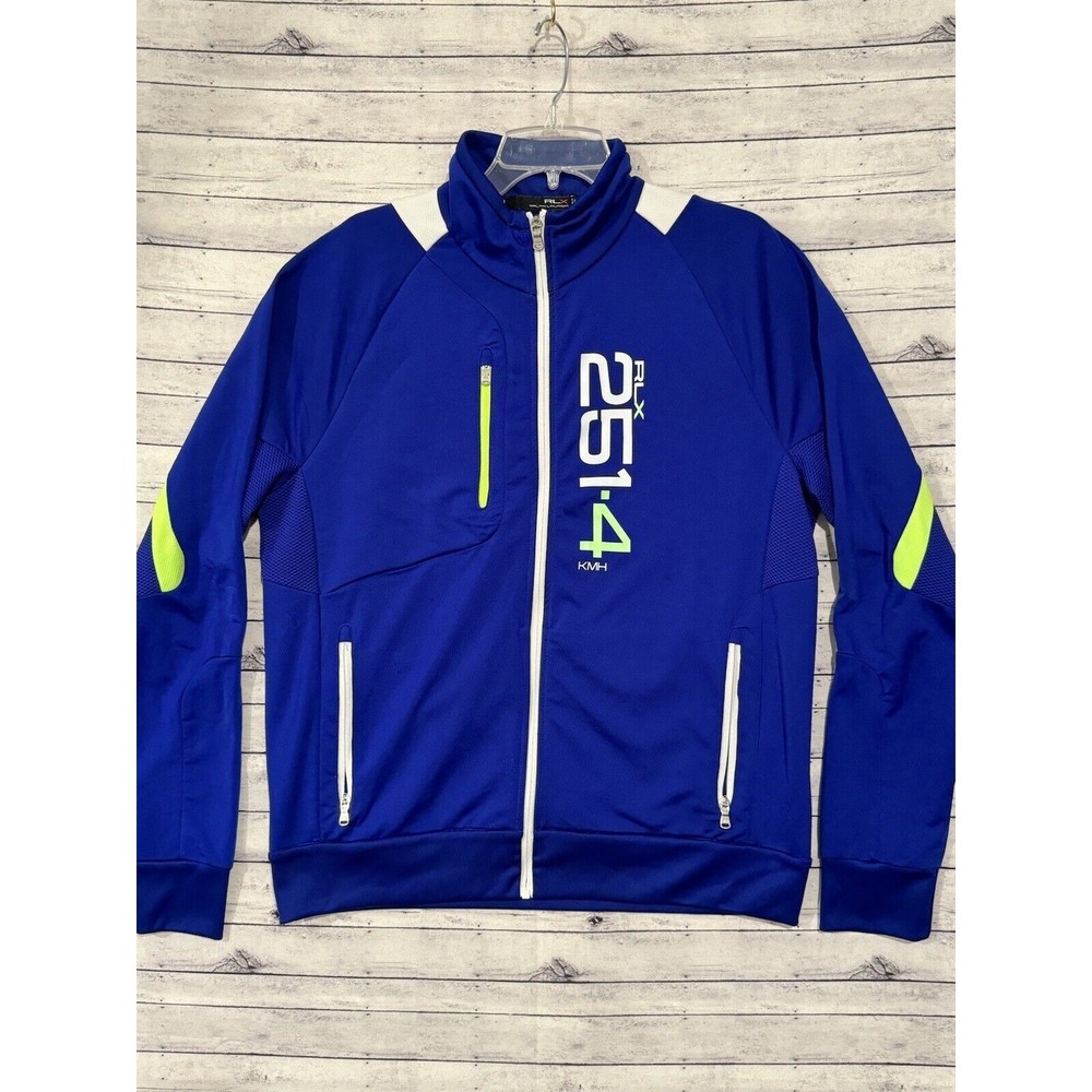 Ralph Lauren RLX Jacket Alpine Sub Zero Performance Sz L Full Zip Blue